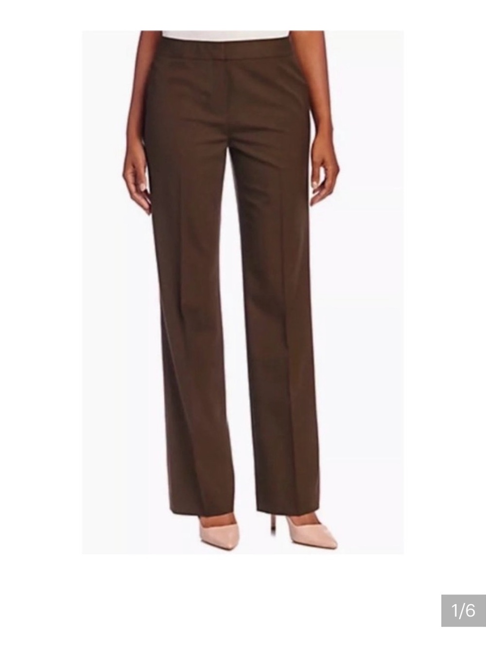 Lafayette 148 New York dark brown trousers size 16 plus size NWT